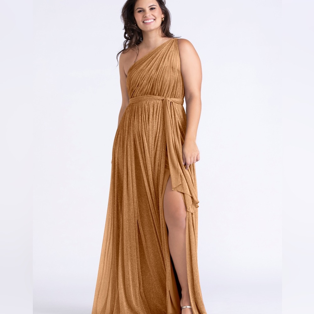 NWT Watters One Shoulder Shimmer Dress